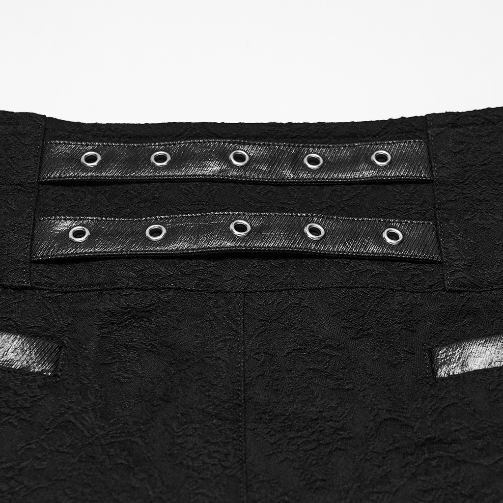 Gothic Jacquard High-Waist Trousers - Image 10
