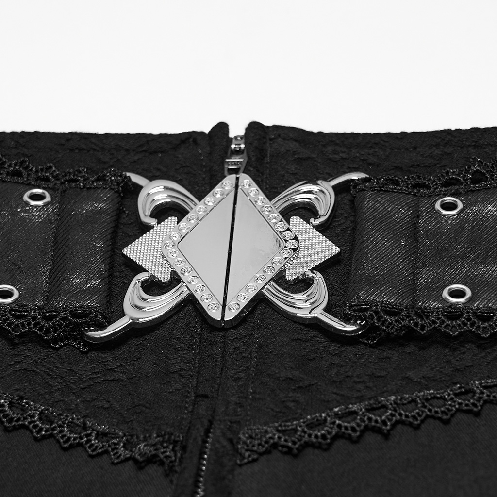 Gothic Jacquard High-Waist Trousers - Image 11