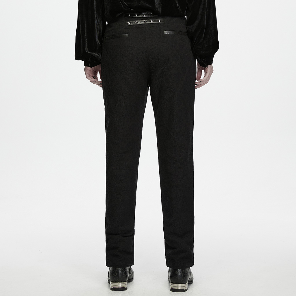 Gothic Jacquard High-Waist Trousers - Image 4