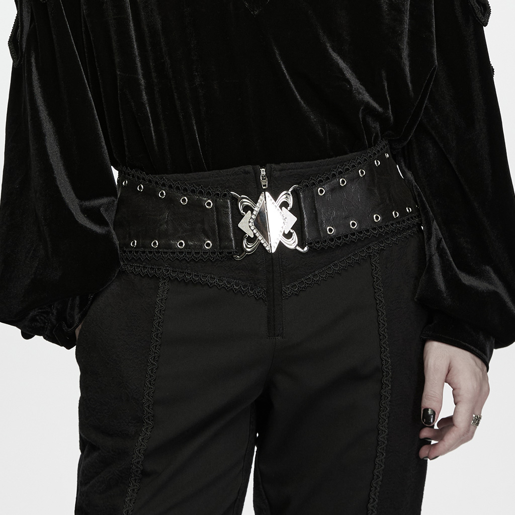 Gothic Jacquard High-Waist Trousers - Image 5