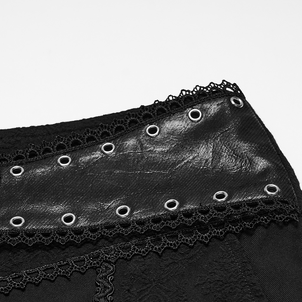 Gothic Jacquard High-Waist Trousers - Image 8