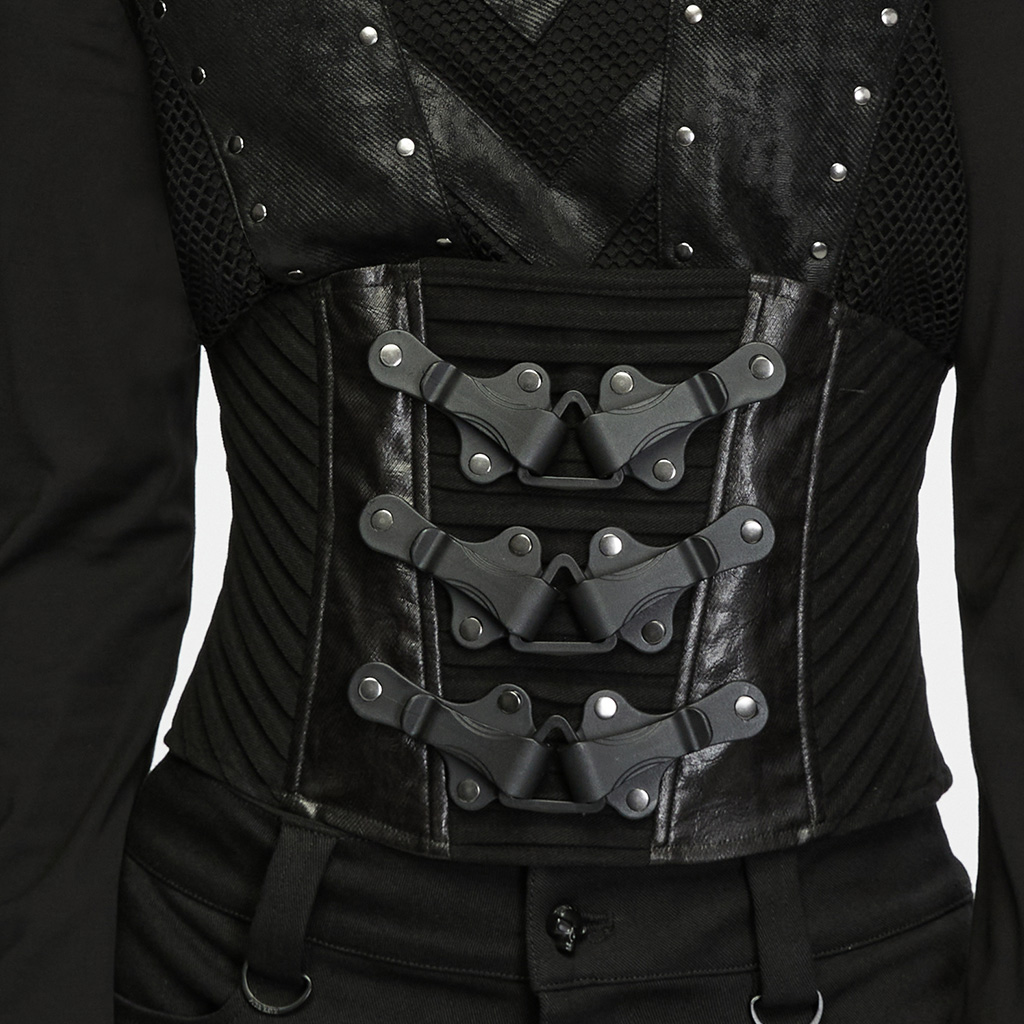 Punk Techwear Lace-Up Corset - Image 5