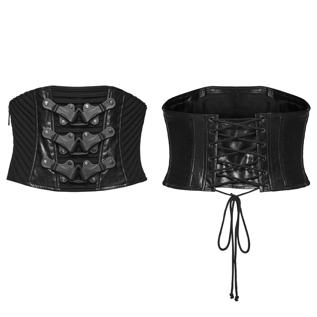 Punk Techwear Lace-Up Corset - Image 7