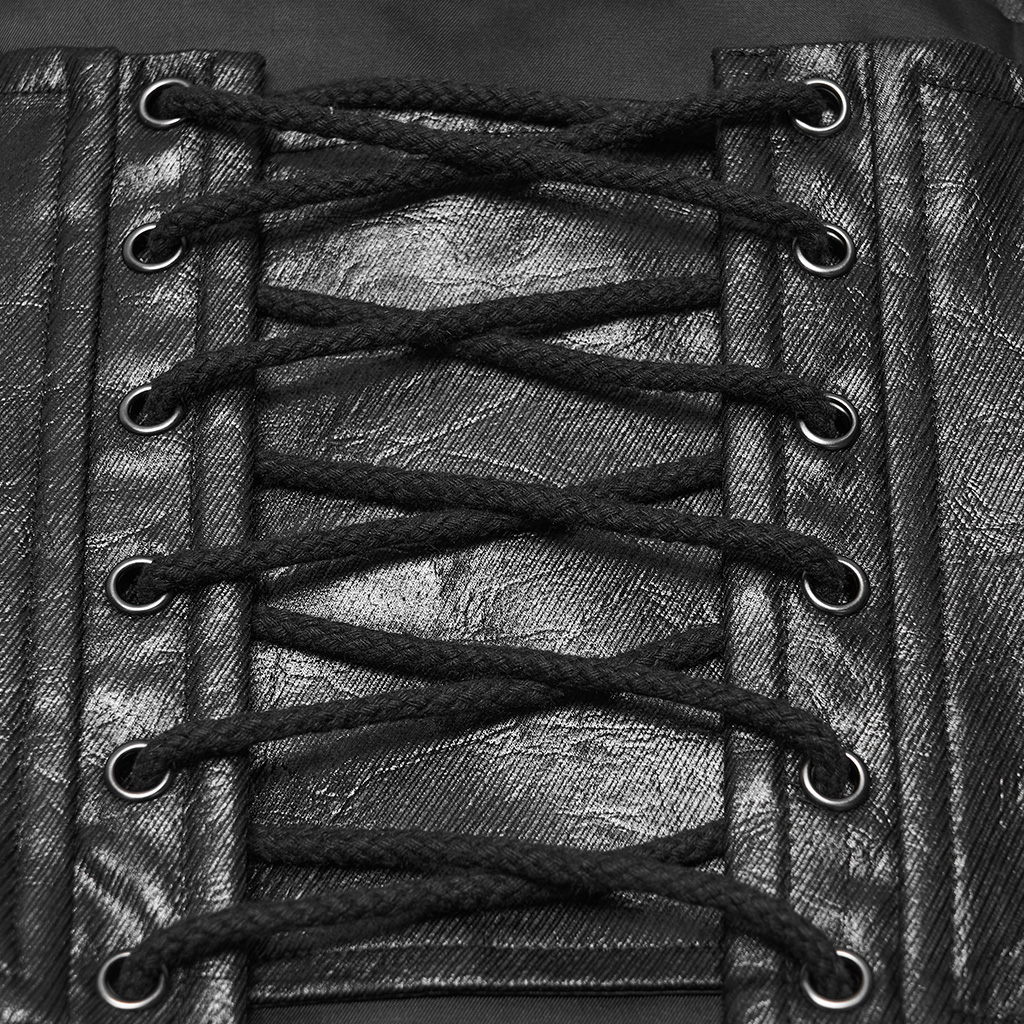 Punk Techwear Lace-Up Corset - Image 9