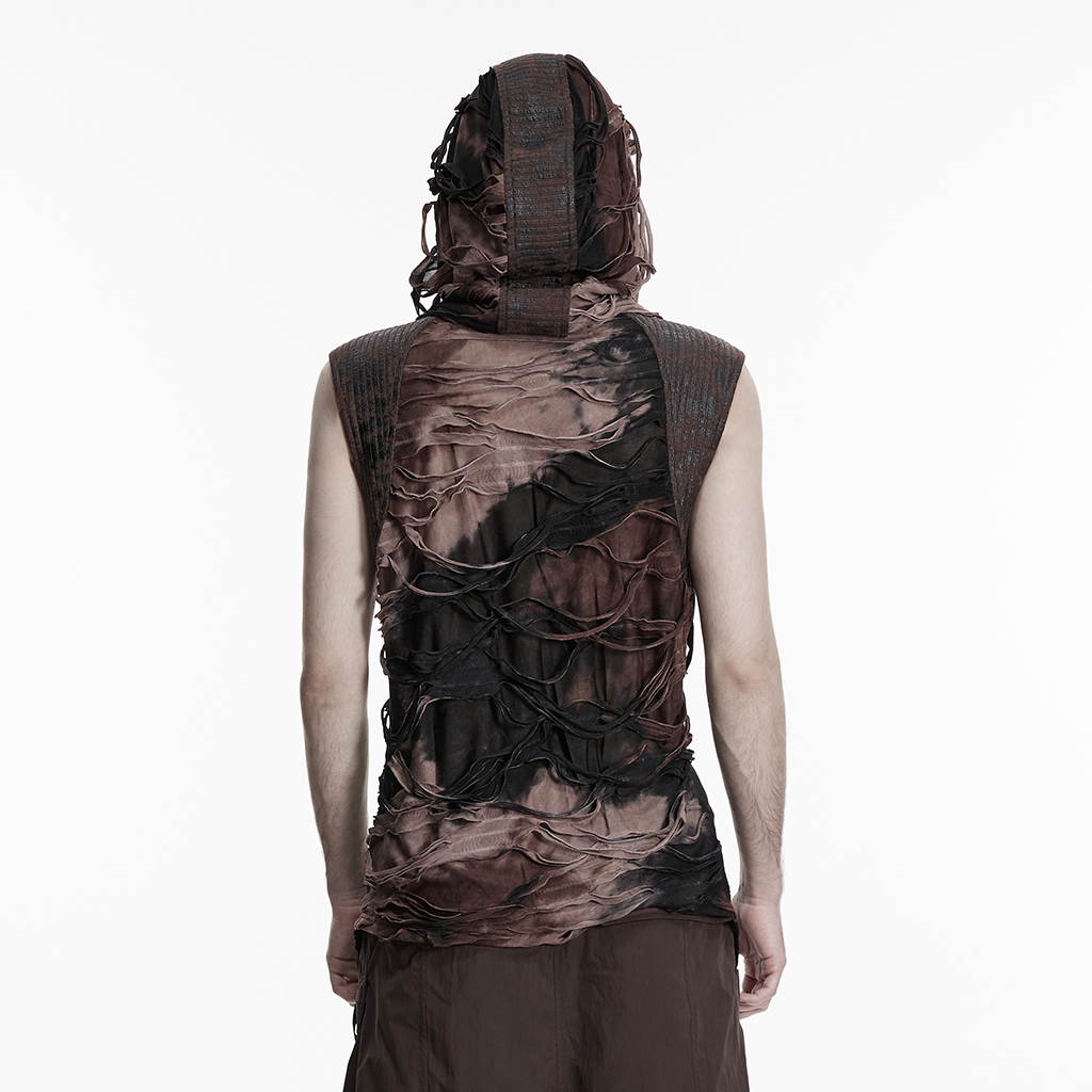 Wasteland Tattered Hooded Vest - Image 3
