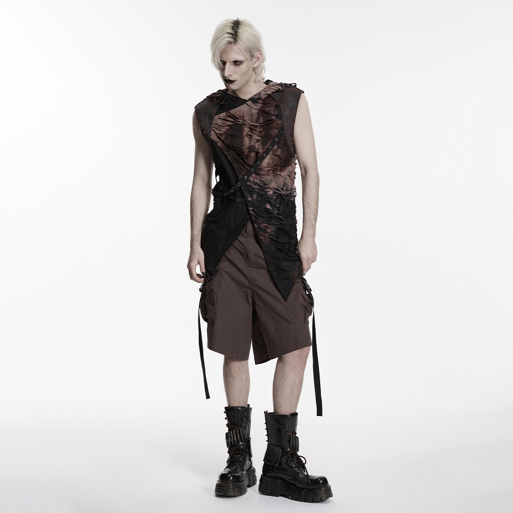 Wasteland Tattered Hooded Vest - Image 4