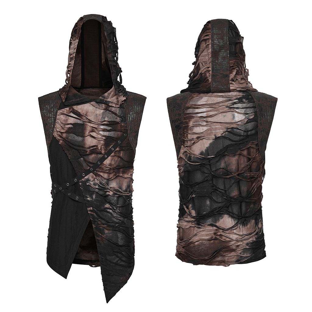 Wasteland Tattered Hooded Vest - Image 5