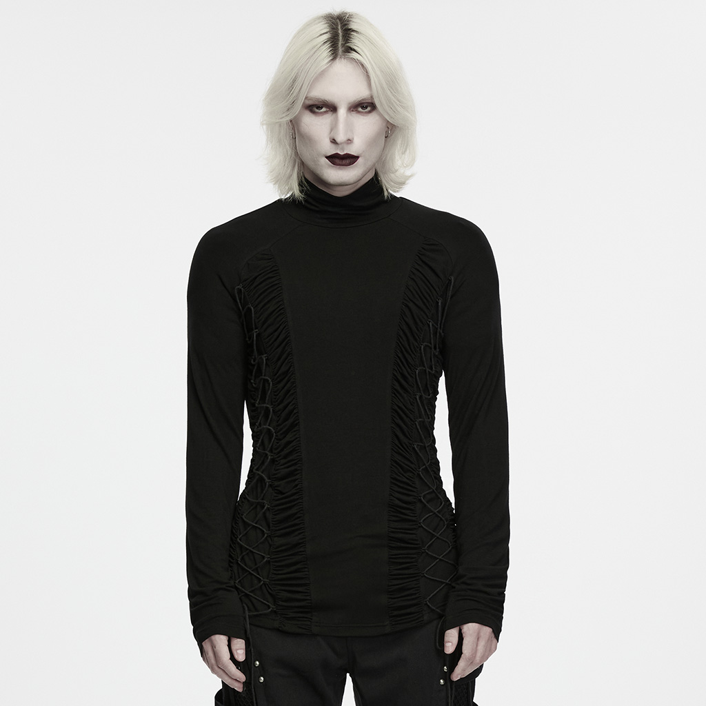 Dark Side-Ruched Turtleneck - Image 2