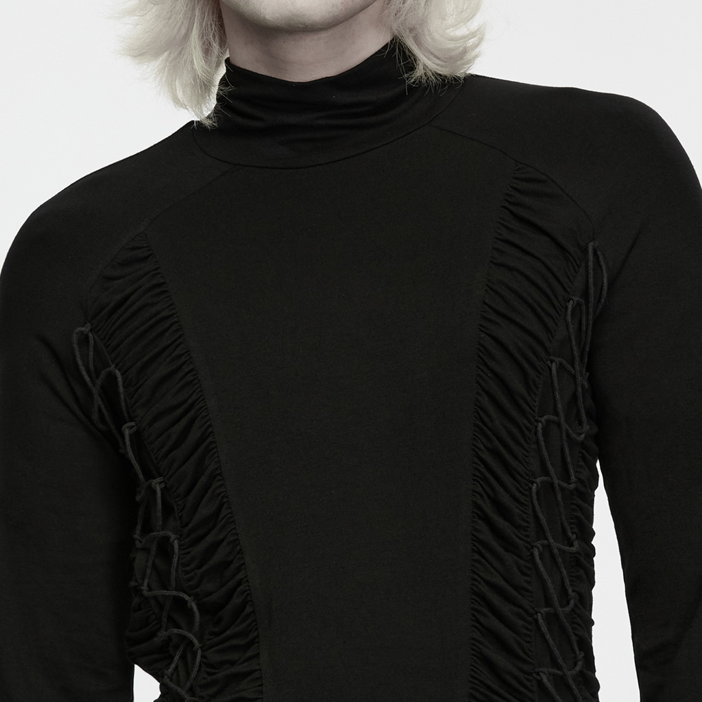Dark Side-Ruched Turtleneck - Image 5