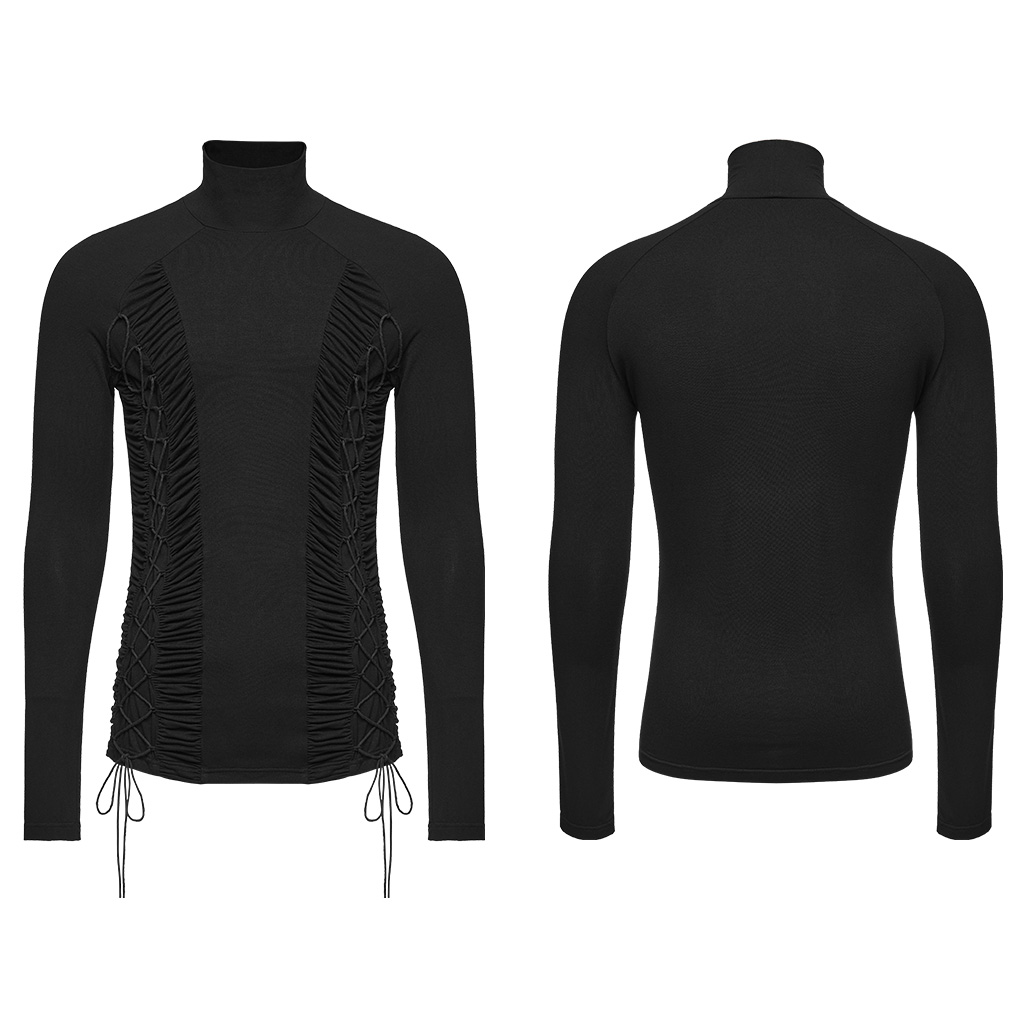 Dark Side-Ruched Turtleneck - Image 7