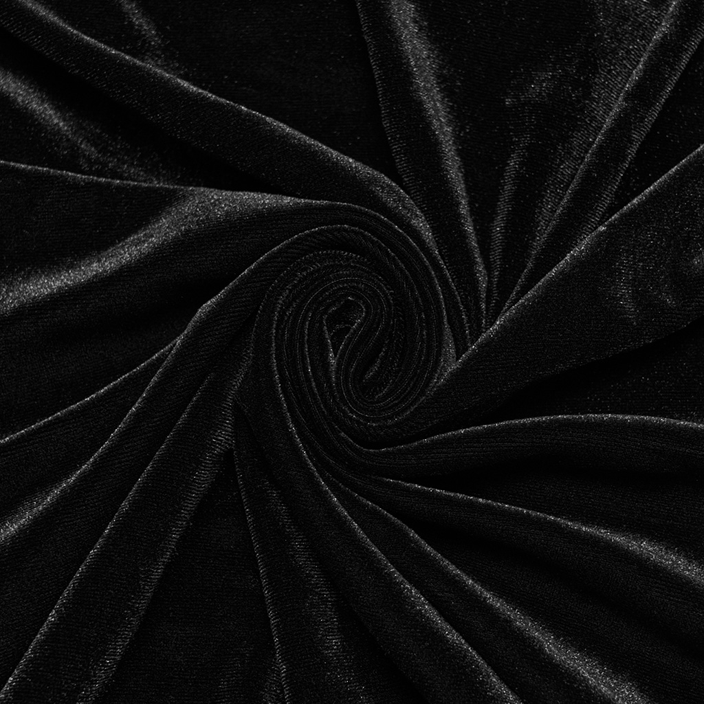 Vintage Gothic Velvet Pullover Shirt - Image 10