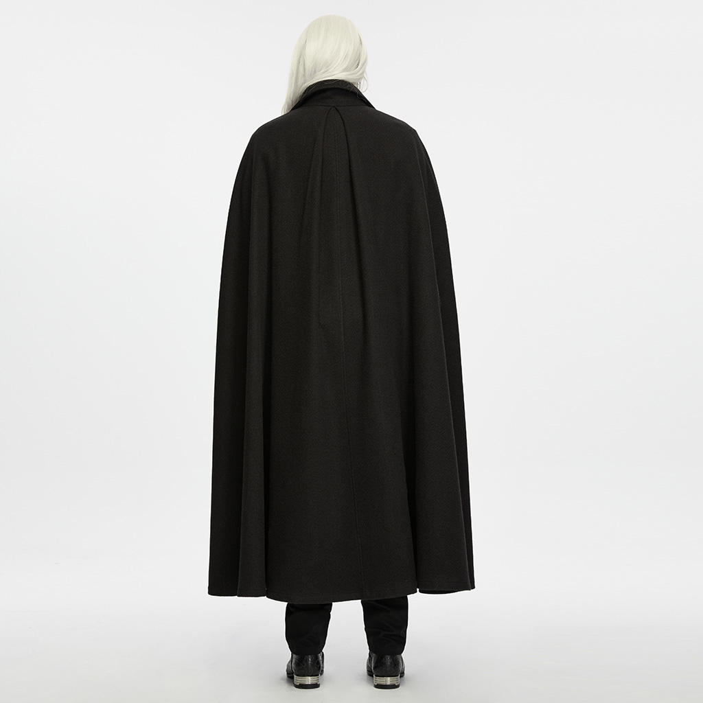 Gothic Duke Stand Collar Cloak - Image 4
