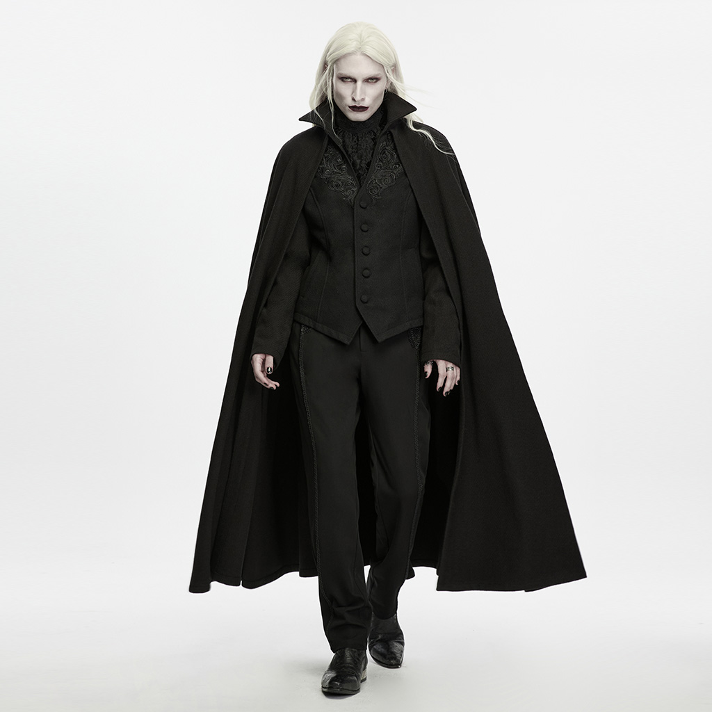 Gothic Duke Stand Collar Cloak