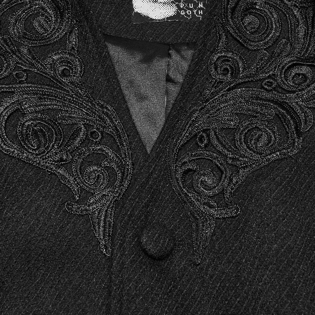 Gothic Duke Stand Collar Cloak - Image 7