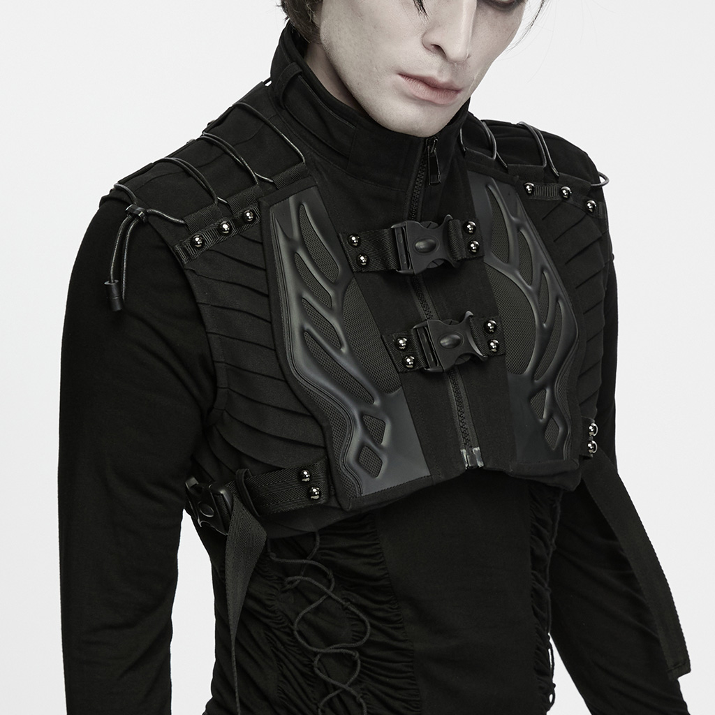 Cropped Techwear Vest - Image 5