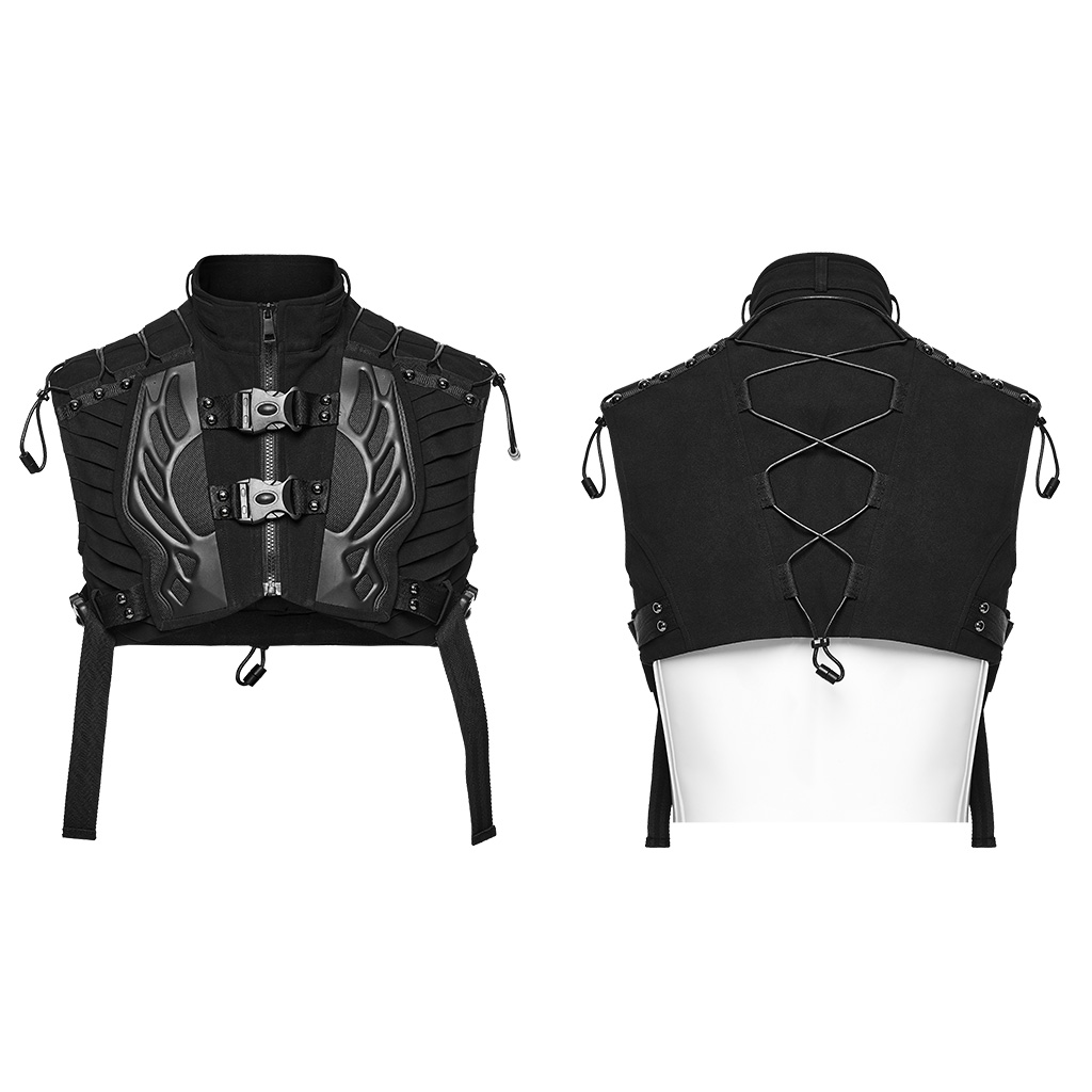 Cropped Techwear Vest - Image 7