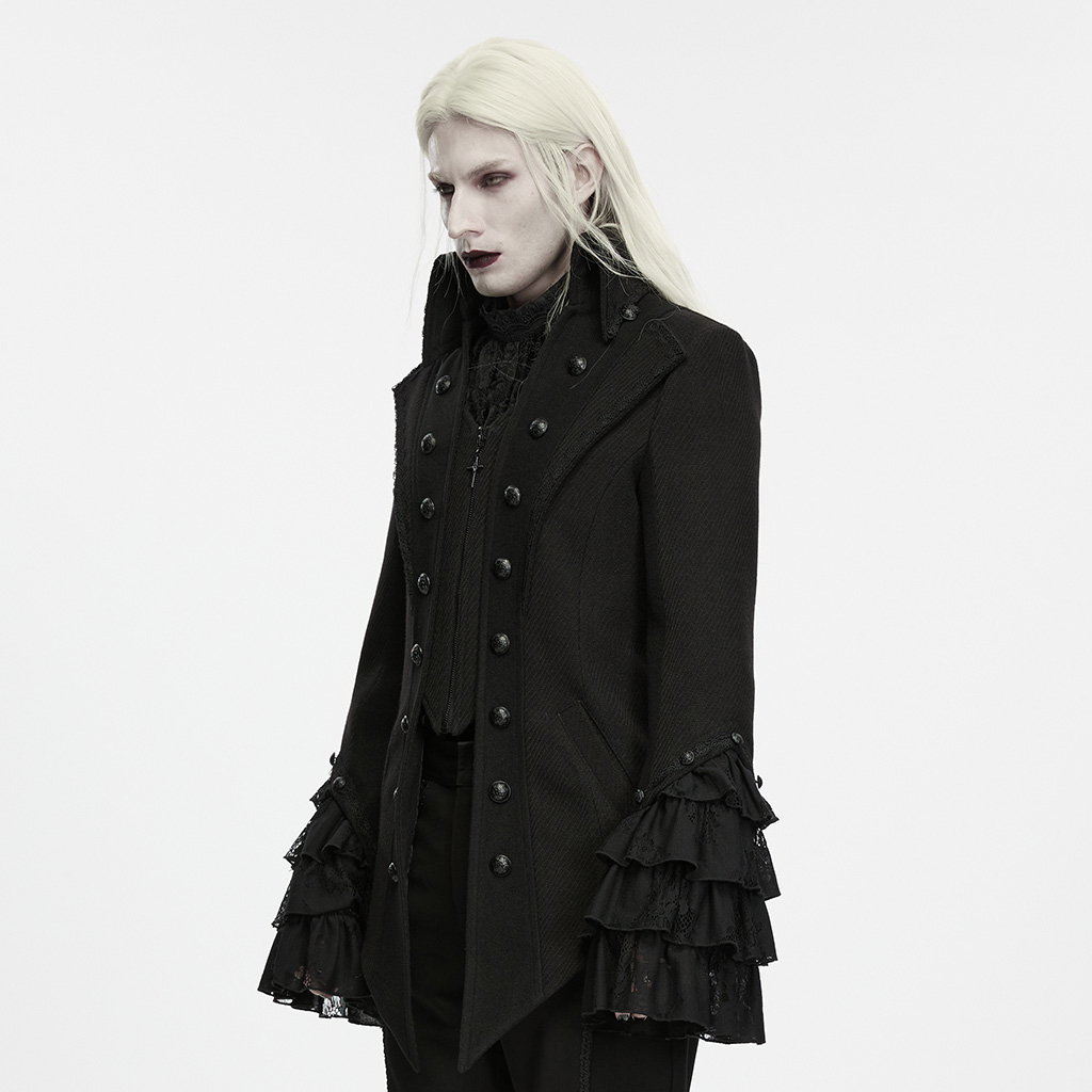 Gothic Medieval Lapel Jacket - Image 3