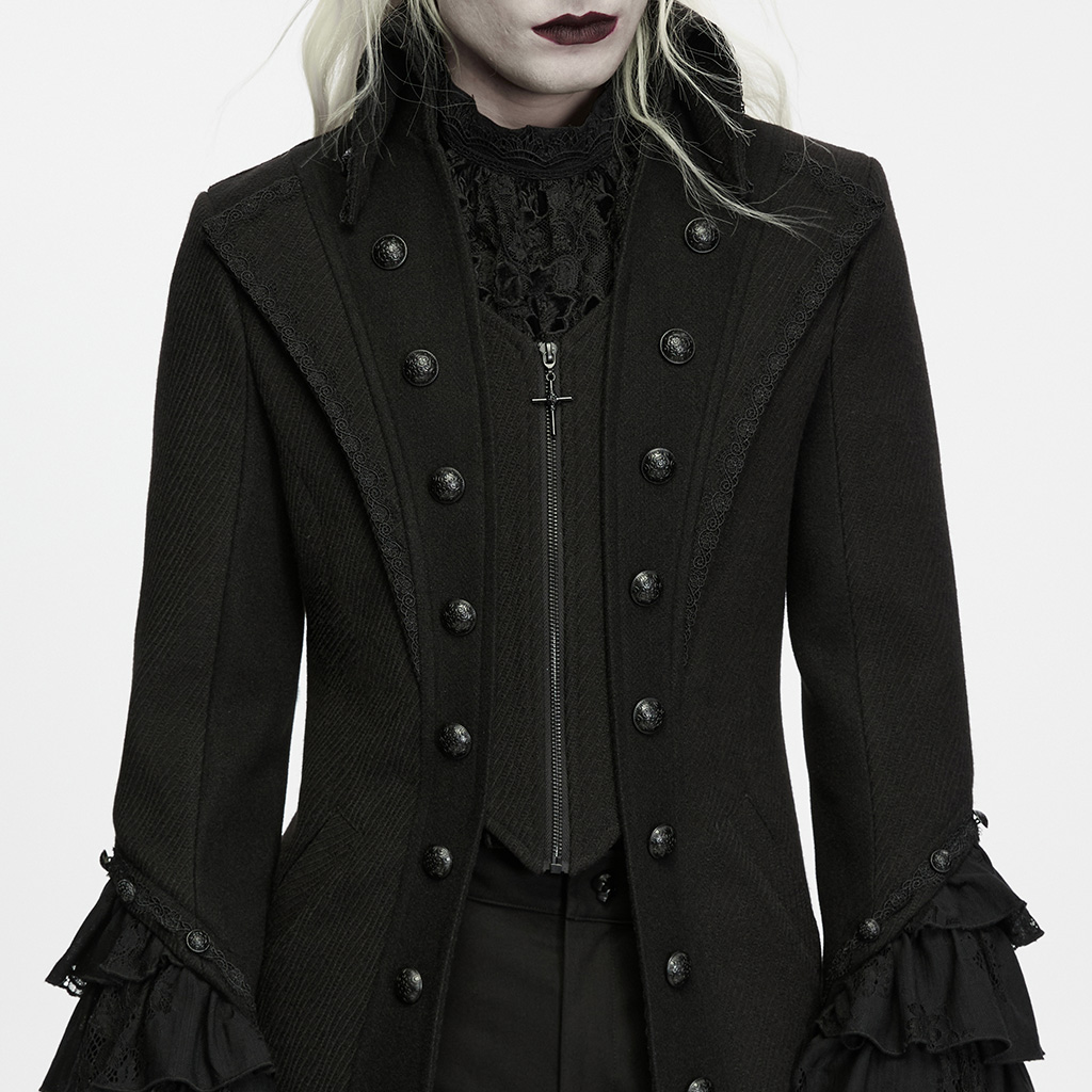 Gothic Medieval Lapel Jacket - Image 5