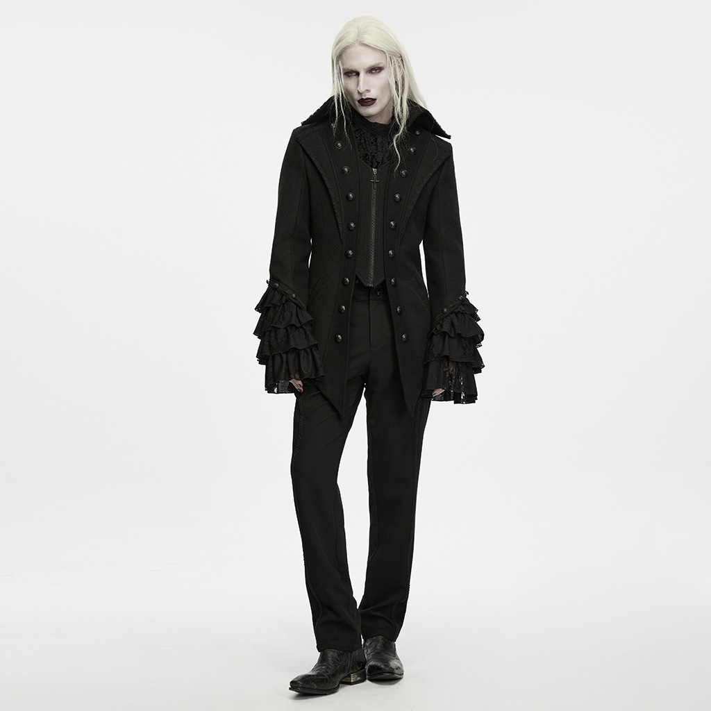 Gothic Medieval Lapel Jacket - Image 6