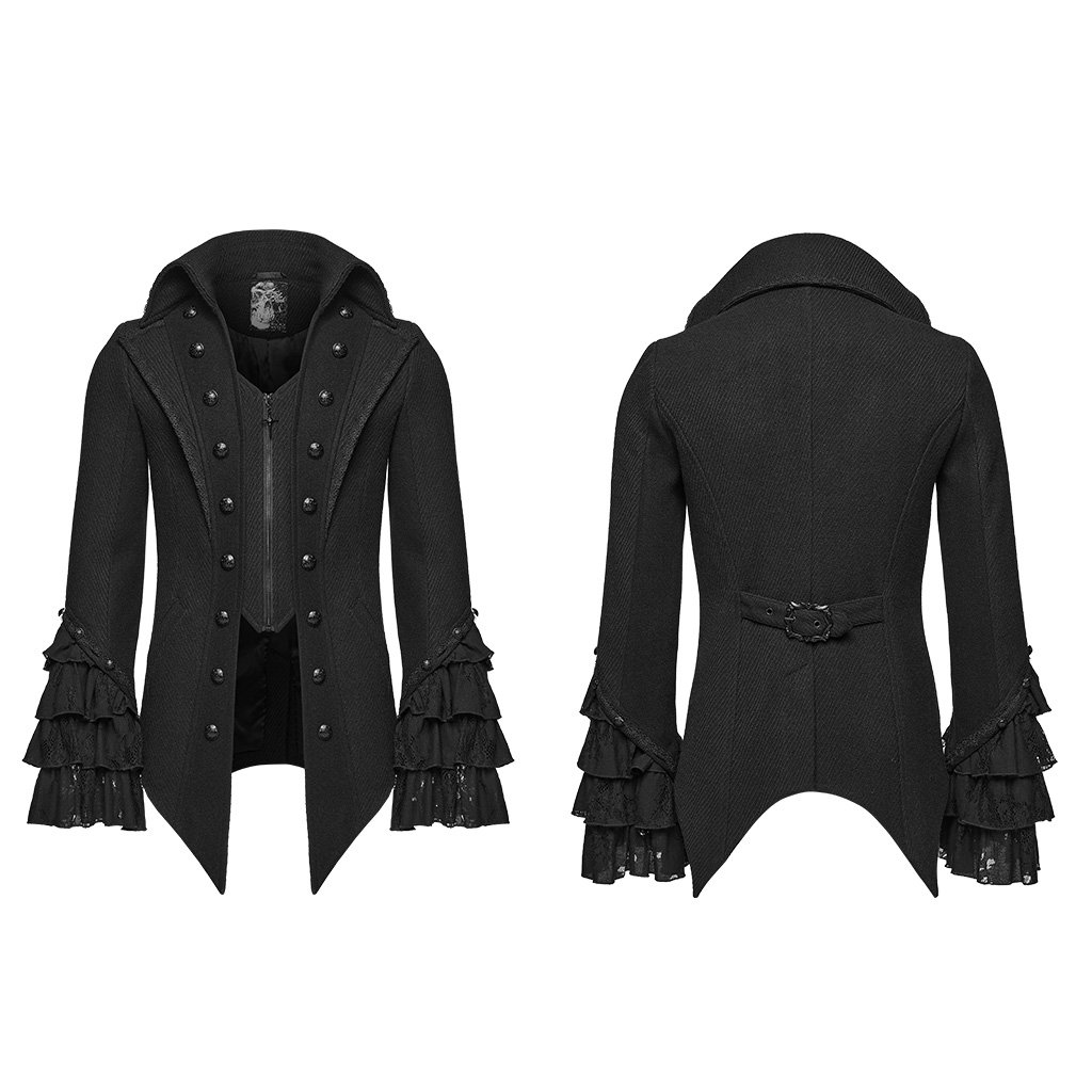 Gothic Medieval Lapel Jacket - Image 7
