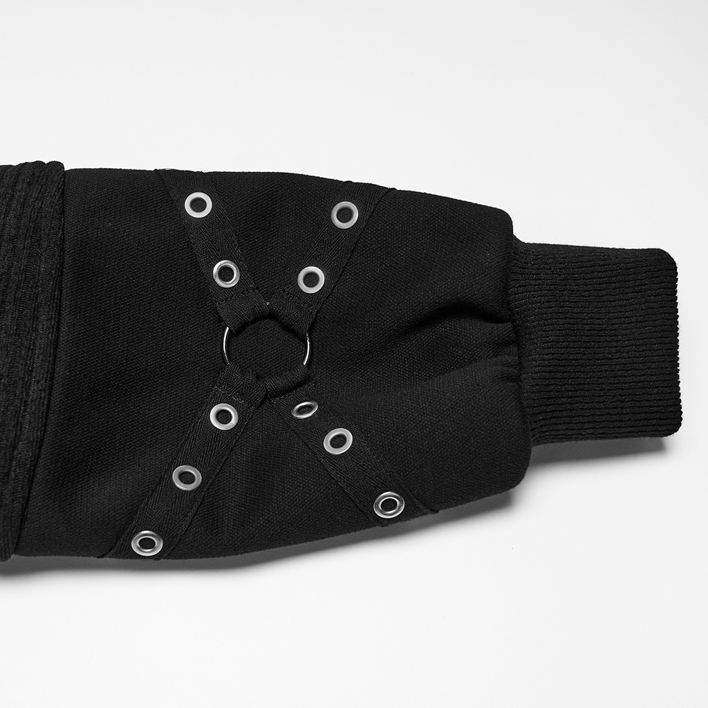 Mixed-Texture Eyelet Jacket - Image 11