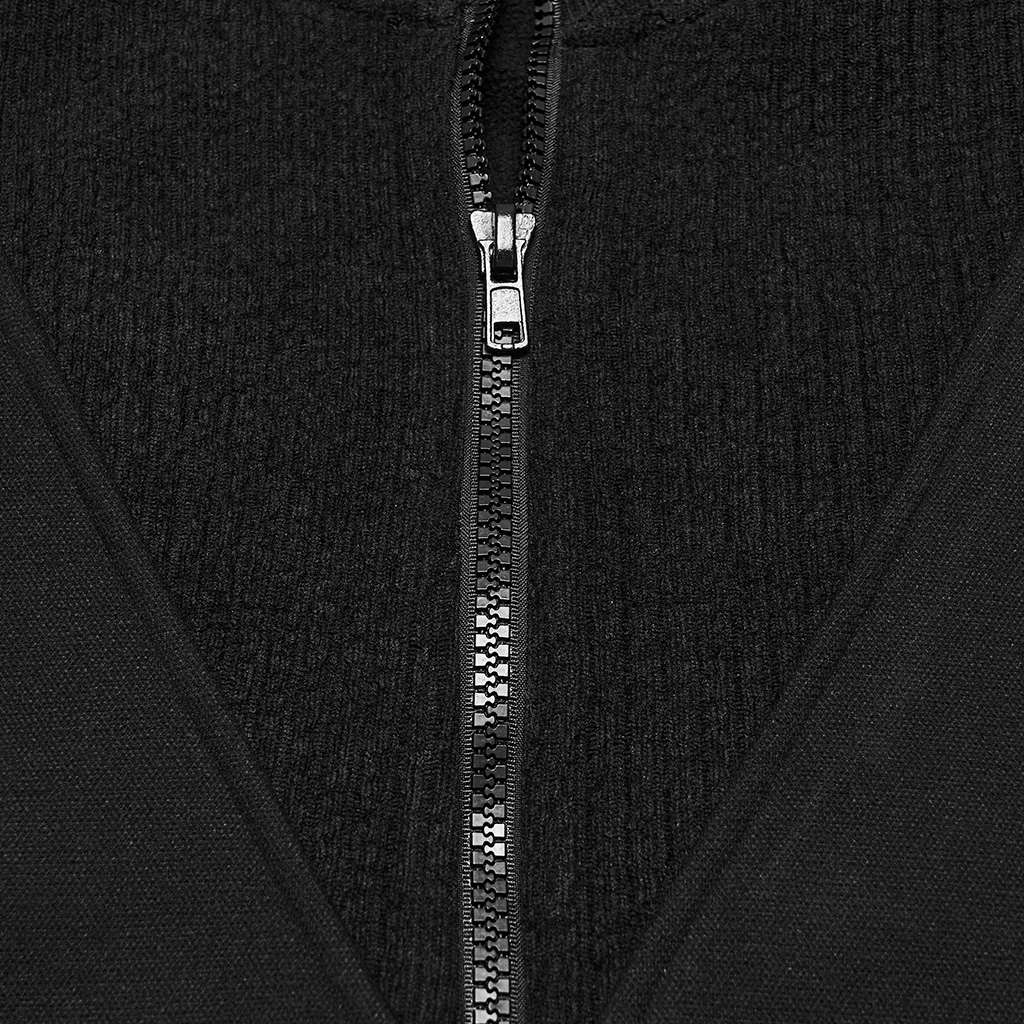 Mixed-Texture Eyelet Jacket - Image 8
