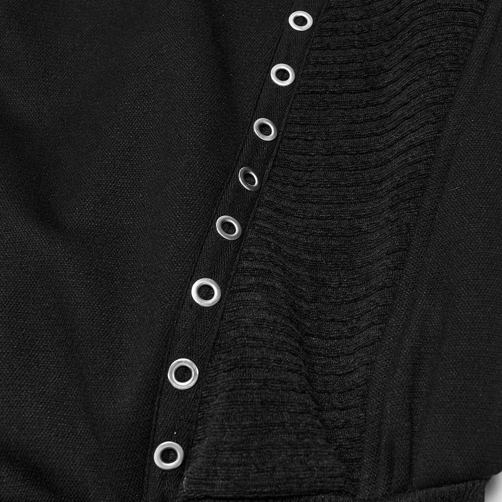 Mixed-Texture Eyelet Jacket - Image 9